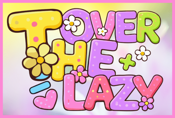Add a Touch of Sweet Spring Charm to Your Creative Projects with the Cute Spring Flower Alphabet Font