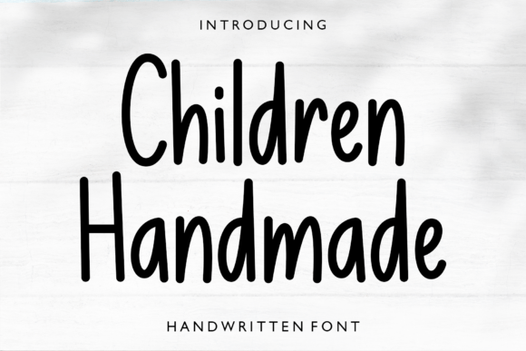 Children Handmade: A Whimsical Font Capturing the Joy of Childhood