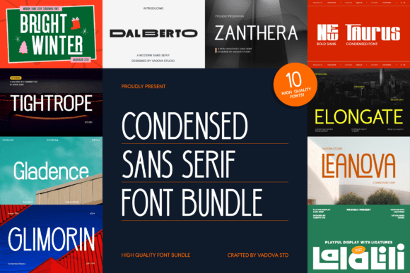 Condensed Sans Serif: Bold, Modern Typography