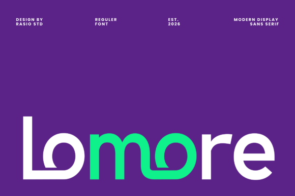 Connect with Lomore: A High-Concept Display Sans-Serif for Modern Branding