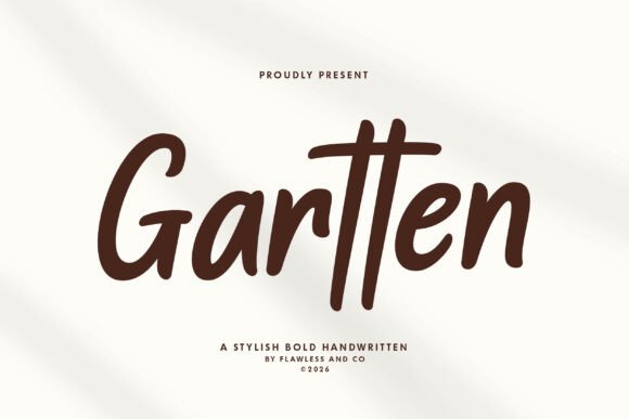 Discover the Bold Elegance of Gartten Font