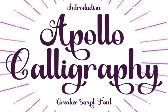 Discover the Charm of Apollo Calligraphy: A Font for Every Creative Project