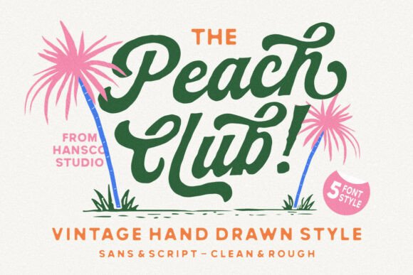 Discover the Charm of Peach Club Font