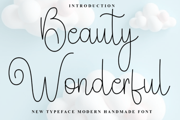 Discover the Elegance of Beauty Wonderful Font