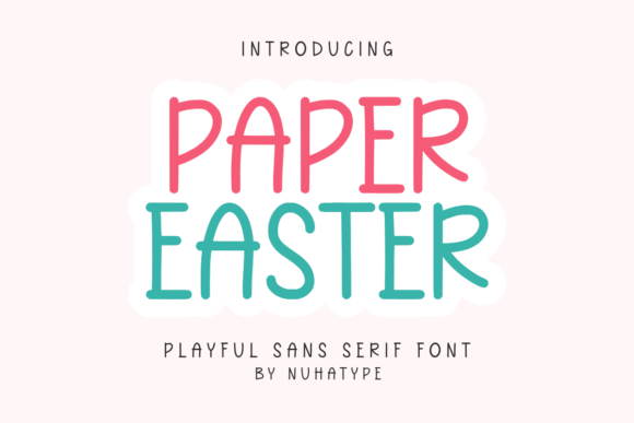 Discover the Elegance of Paper Easter: A Minimalist Font for Creative Expression