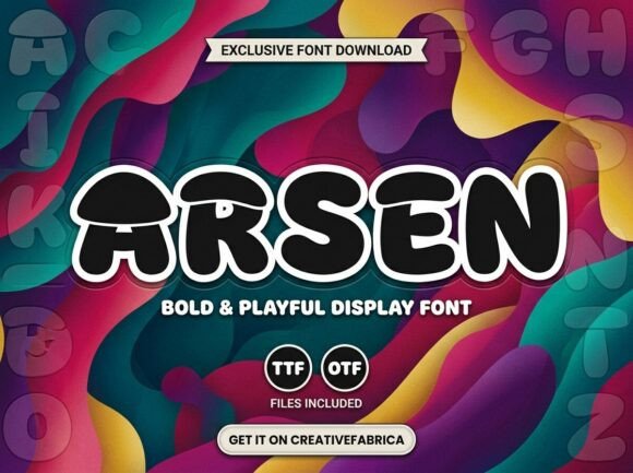 Elevate Your Creative Projects with Arsen: A Decorative Display Font