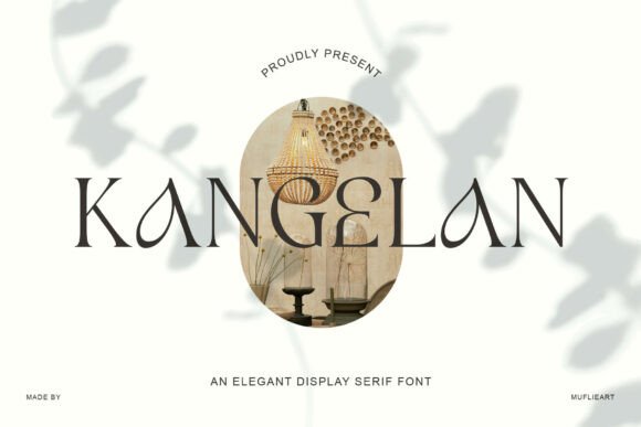 Embrace Minimalist Fluidity with Kangelan: A Stylish Serif Font