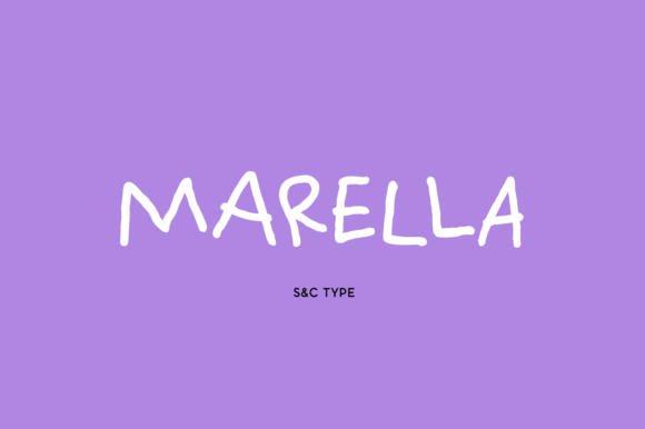 Embrace the Artisanal Charm of Marella: A Handwritten Typeface