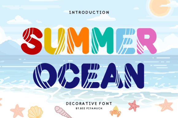 Embrace the Vibrancy of Summer Ocean: A Perfect Font for Your Creative Projects