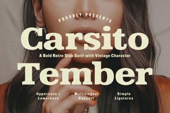Embrace Timeless Elegance with Carsito Tember: A Versatile Slab Serif Font