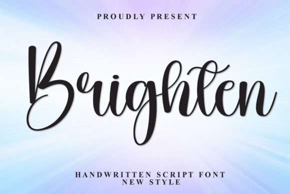 Enhance Your Creative Projects with Brighten: A Handwritten Script Font