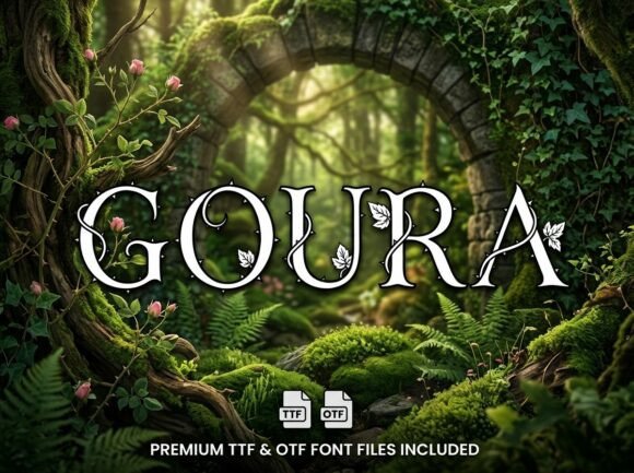 Goura: A Bold and Artistic Display Font