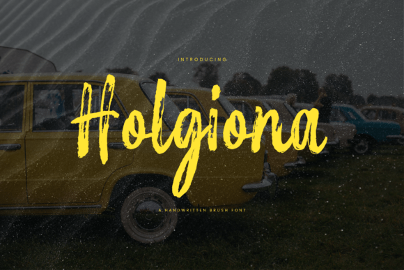 Holgiona: A Handwritten Display Font for Modern Creative Projects