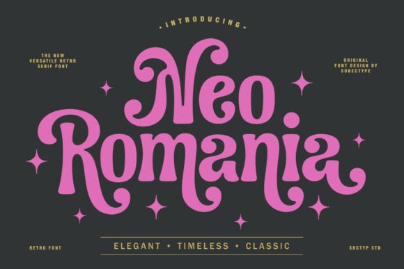 Neo Romania: A Timeless Serif Font with Modern Versatility