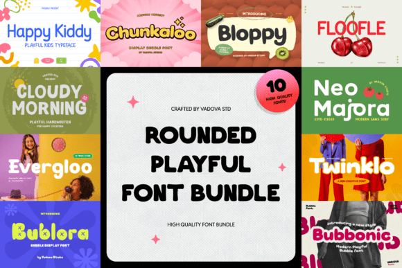 Rounded Playful: A Font Bundle for Joyful and Engaging Designs