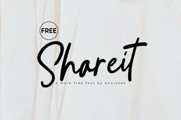 Shareit: A Versatile Handwriting Script Font for Creative Projects