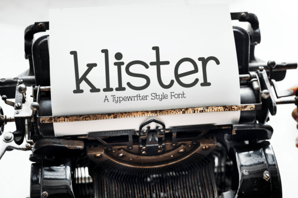 The Nostalgic Charm of Klister: A Typewriter Font for the Digital Age