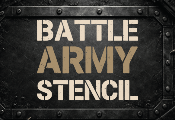 Unleash Creativity with Battle Army Stencil