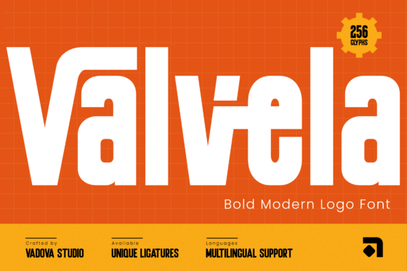 Valvela: A Bold Modern Logo Font for Strong Visual Impact