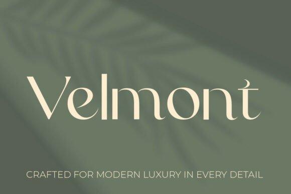 Velmont: A Refined Luxury Serif Typeface for Modern Elegance