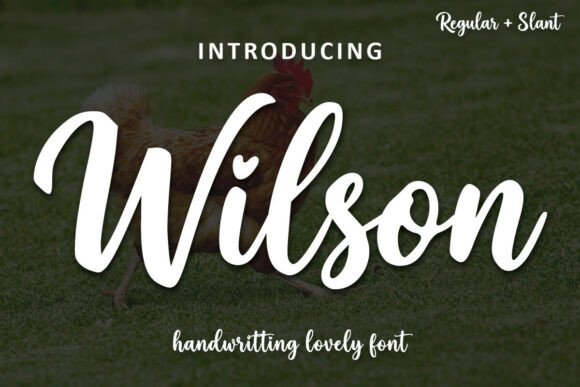 Welcome to the Captivating Realm of Wilson: A Handwritten Font That Elevates Your Creativity